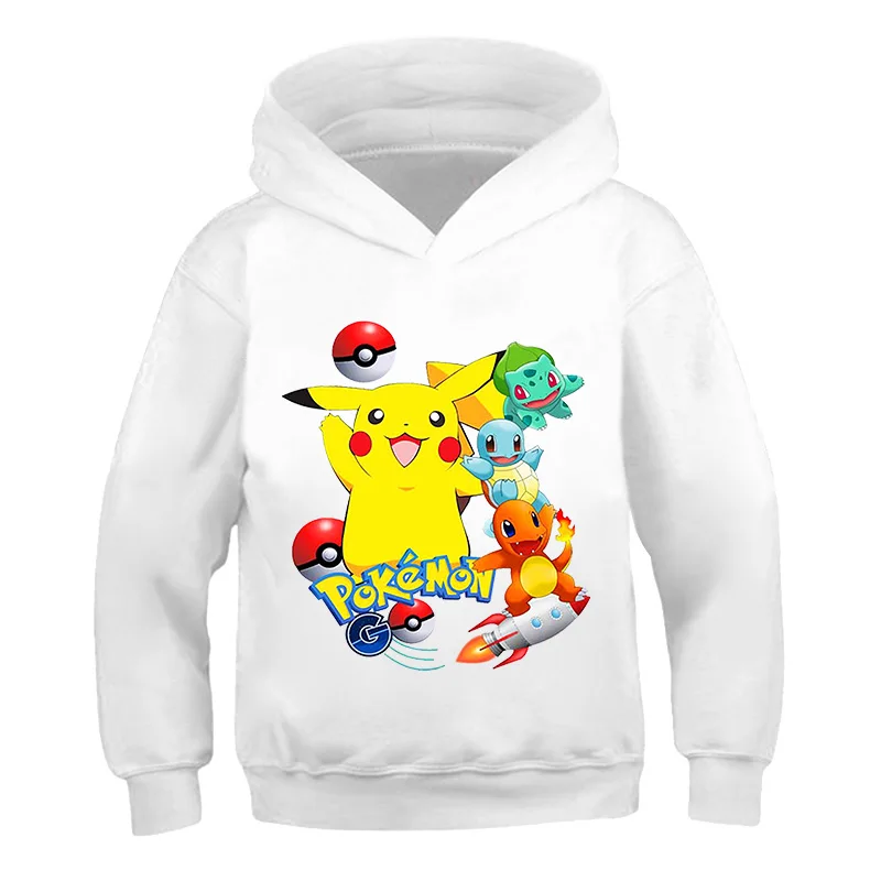 Sudadera capucha estampado de Pokemon para niños y niñas, ropa de algodón, Tops, chaquetas, ropa de bebé, 2021|Sudaderas con capucha y sudaderas| - AliExpress