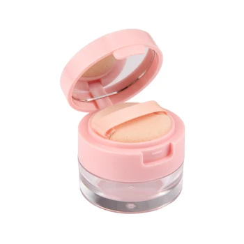 

5pcs Loose Powder Jar Cosmetic Sifter Travel Makeup Foundation Container Empty Loose Powder Box Pot with Mirror Puff for Ladies