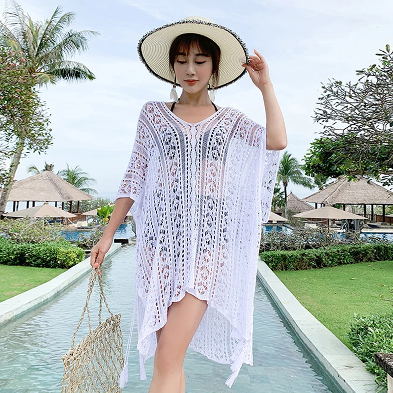 crochet beach cover up set
