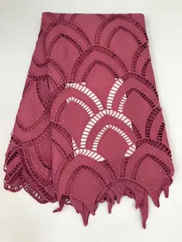 

Africain Tissu Cotton Lace Nigerian Cord Lace Fabric 2020 High Quality Embroider Guipure French Fabric Lace For Woman