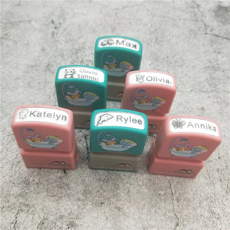 baby cartoon children's seal waterproof CLOTHING MARKER Camp Stamp FABRIC Textile Stamp Cloth Stamp Label Clothing for wax seal stamp roller stamp self ink stamps alphabet stamps wax seal stamp set silicone stamps ink stamp rubber stamps self inking stamps wooden stamp