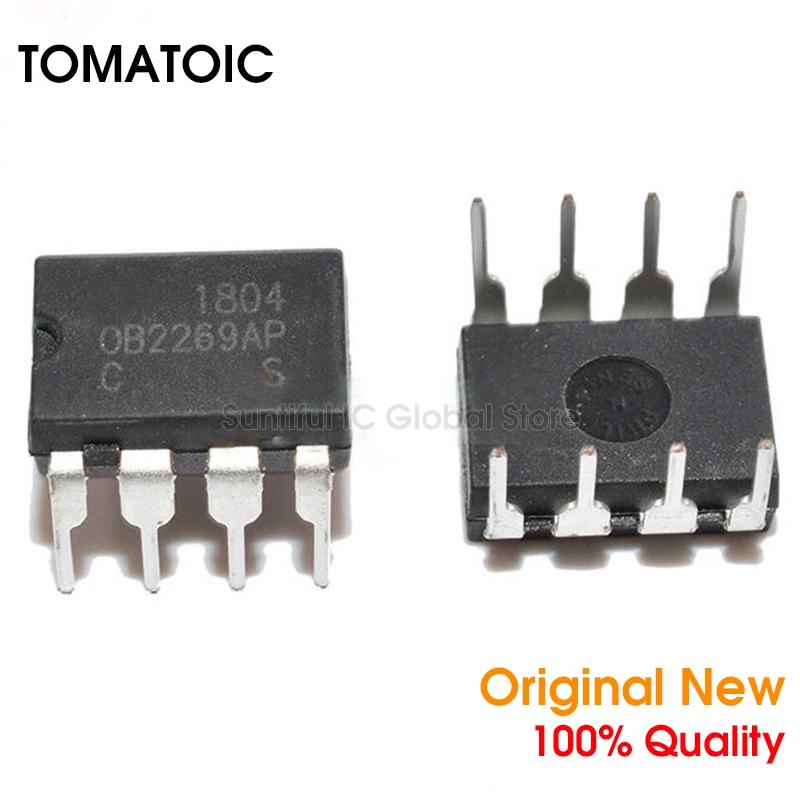 5PCS OB2269AP DIP OB2269 2269AP DIP-8 LCD Power Management |