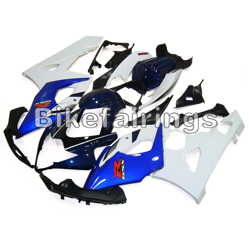 Motorcycles Hulls Fit For Suzuki GSXR1000 K5 2005 2006 ABS Injection Fairing Kit Blue White Bike Fairings New Bodywork | Автомобили и