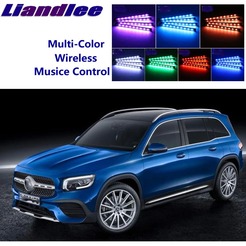 Car Neon Color-Changing Light of Atmibient Inside Footwell Light For Mercedes Benz GLB MB X247 2019 2020