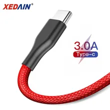 Хороший usb type-C кабель 3A для samsung Xiaomi Redmi Note 7 K20 Pro мобильный телефон Быстрая зарядка USBC type-c провод шнур USB-C зарядное устройство