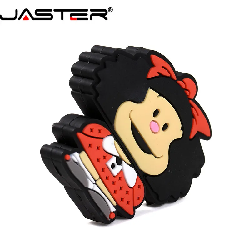 JASTER USB 2,0 мультяшный usb флеш-накопитель 4 ГБ 8 ГБ 16 ГБ 32 ГБ 64 Гб 128 ГБ Флешка для крупного рогатого скота Модель Карты Памяти Рождественский подарок