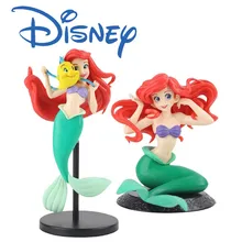 

Disney 4 Cartoons Q Kleine Zeemeermin Prinses Staande Zitten Super High-end Pop PVC Model Collectie Speelgoed Meisje Gift