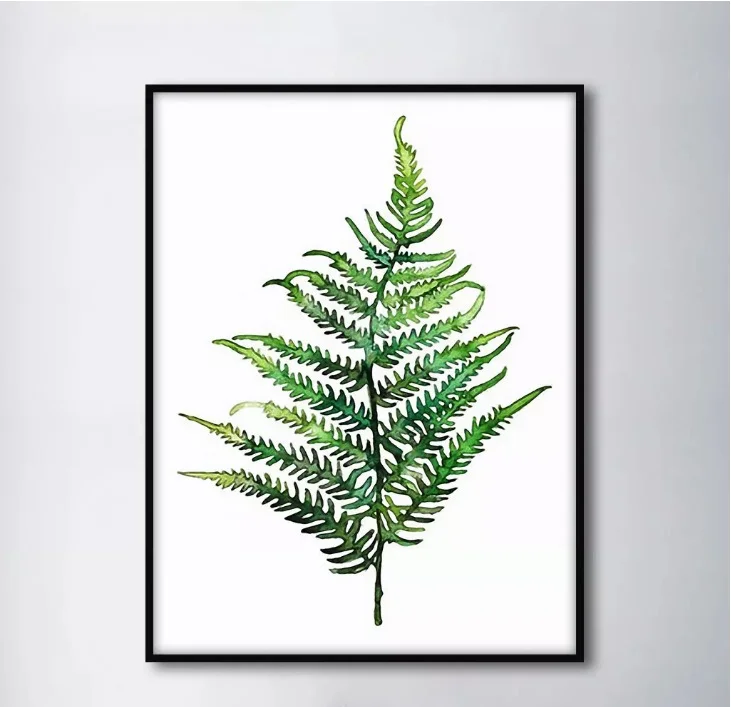 

Wall Art Canvas Painting Nordic Minimalist Green Plants Decorative Paintings Modular Picture for Living Room