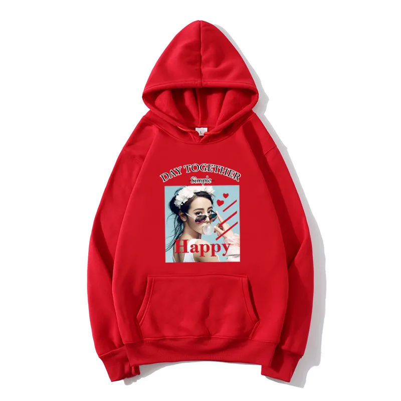

New Beauty Print Warm Sweatshirt Winter Fleece Hoodie Street Hip Hop Clothing Men Fashion Sportswear Women Printed Hoodie