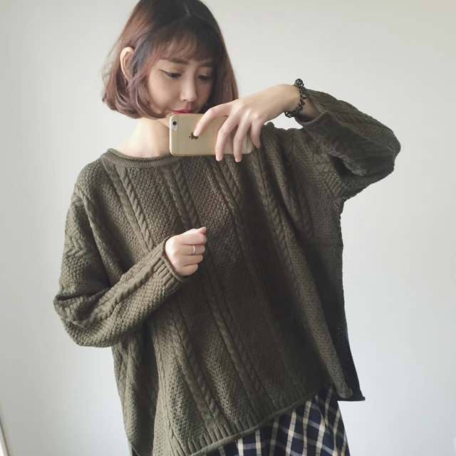 Новинка осенне зимний вязаный свитер женские повседневные пуловеры