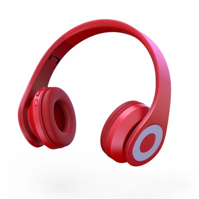 EQ Смарт семь звуковых эффектов беспроводной bluetooth HIFI наушники с микрофоном Стерео спортивные наушники игровая Складная гарнитура - Цвет: Red