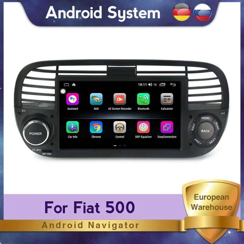 MEKEDE 7 дюймовый HD Автомобильный dvd-плеер на основе Android для FIAT 500 мультимедиа GPS