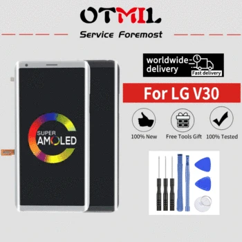 

6.0" Super AMOLED For LG V30 LCD Touch Screen with Frame Digitizer with Frame H932 H933 VS996 US998 For LG V30 Display