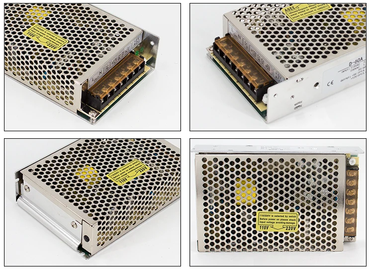 Заводская поставка 5v 4a/12 v 3a двойной выход AC DC модель 60W мульти выход питания D-60A