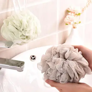 

4pcs PE Bath Ball with All-cotton Hanging Rope Shower Wash Sponge Body Large Cleaning Brush Bathroom Home Supplies