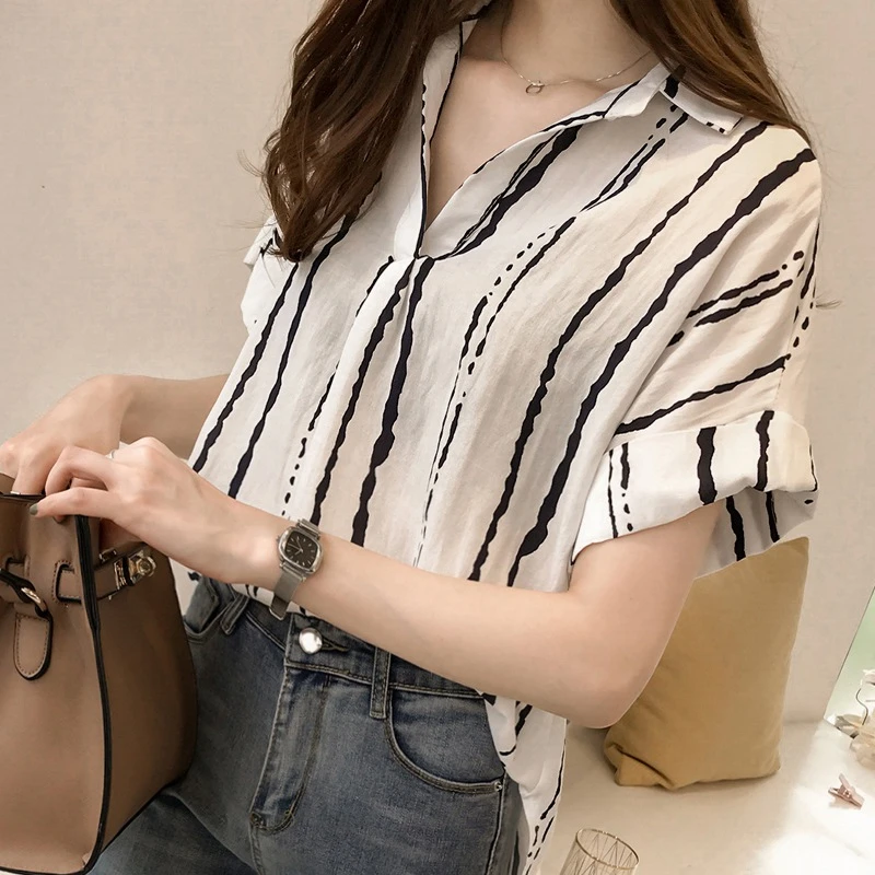 high low short sleeve tops