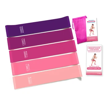 

5 Color/Set Training Fitness Gym Exercise Gym Pilates Sport Rubber Strength Resistance Bands Fitness Bands Fitness Equipments