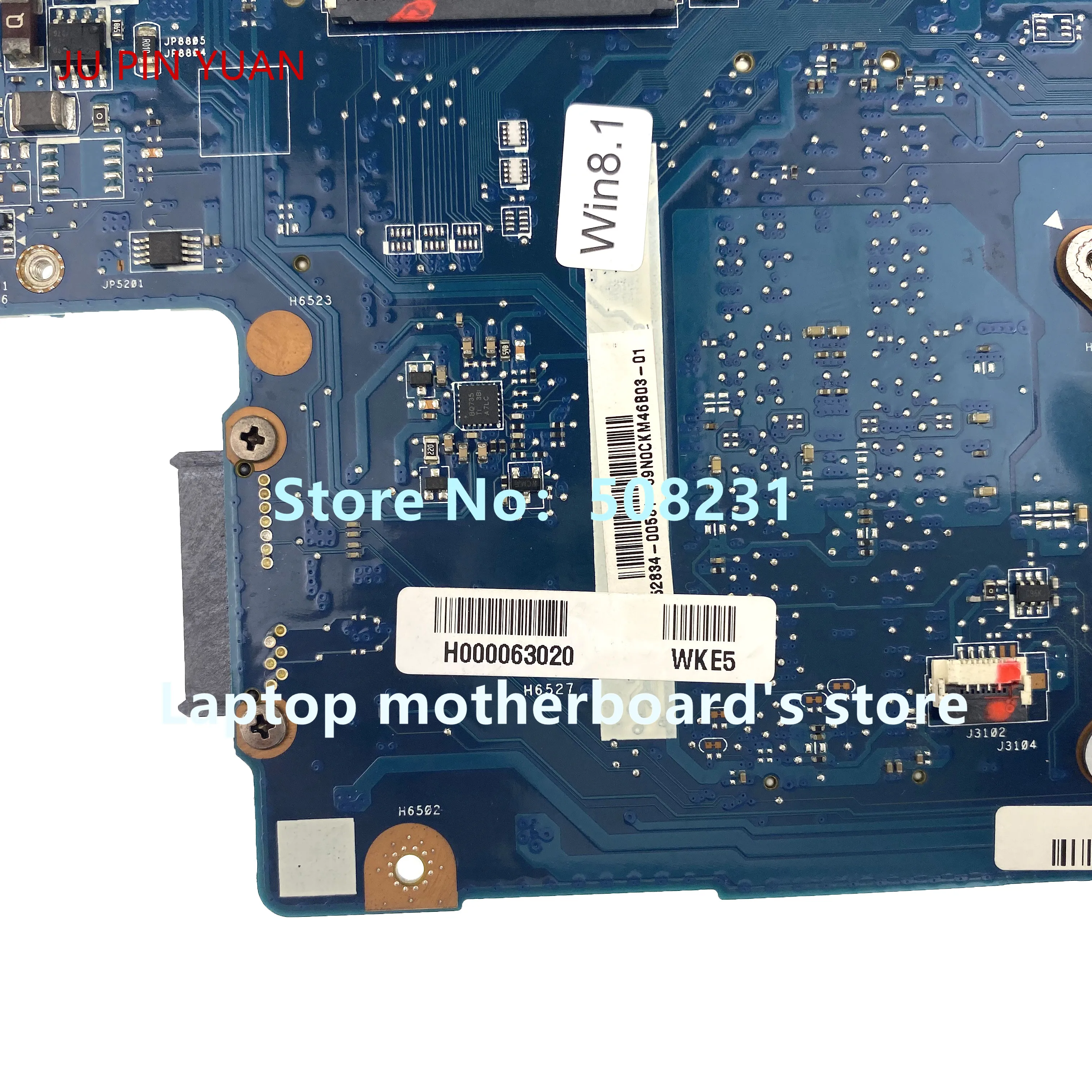 

JU PIN YUAN Laptop motherboard For TOSHIBA Satellite C50 C50-A H000063020 Mainboard 100% fully tested