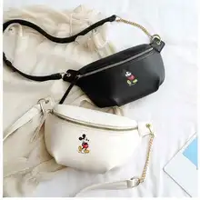 Новинка, Микки Маус сумки, женская сумка через плечо, Высококачественная Водонепроницаемая женская сумка на грудь, женская сумка на плечо, Bolsa Feminina