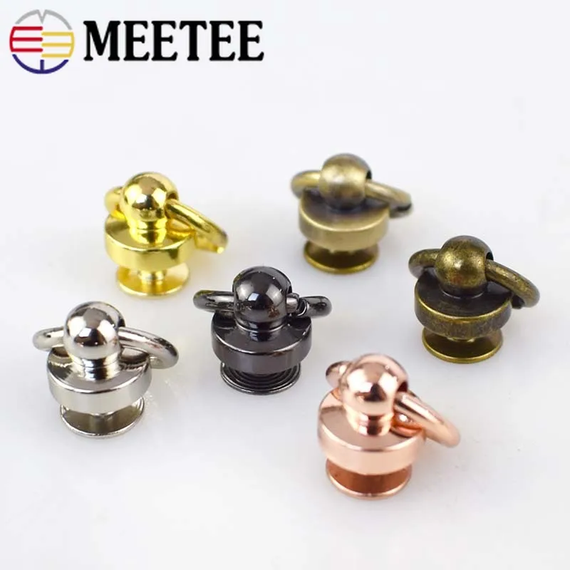 5/30 шт. Meetee сумка через плечо с ремешком пластиковый чехол с поворотной застежкой рычаг взвода щипцы оснастки винты-Крючки Замена кошелек кожаный ремесло F3-17