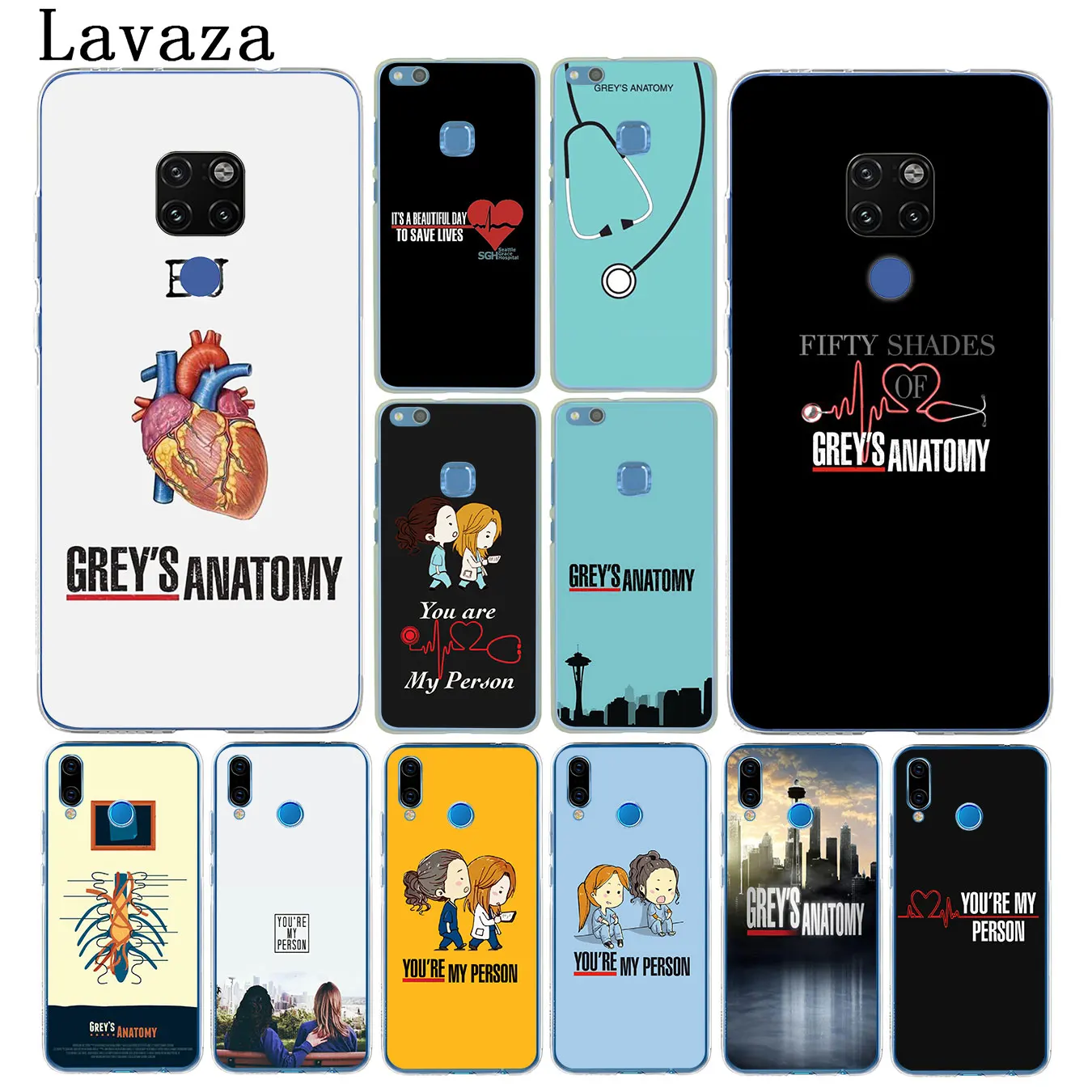 Жесткий чехол для телефона Lavaza Greys серая Анатомия huawei mate 30 10 20 Pro Lite Y6 Prime Nova 5I 4 3i 3 2i 2