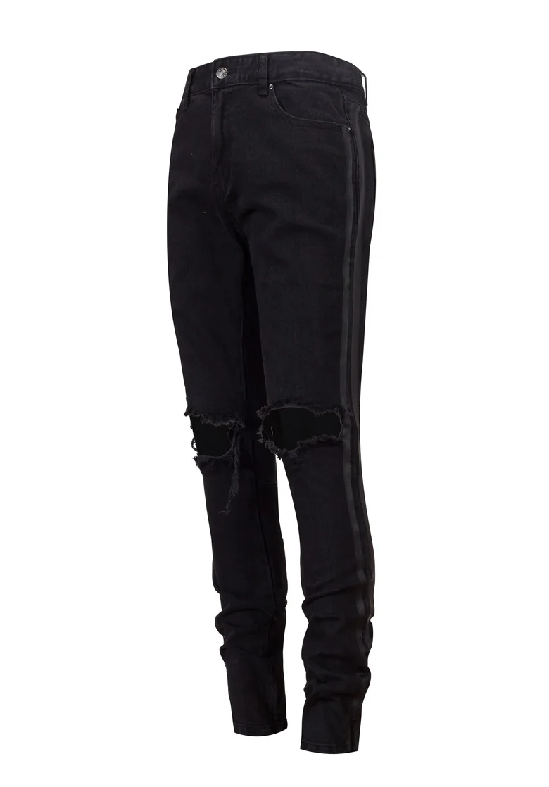 GUAPI GVAPI MMXV OBSIDIAN черные спортивные джинсы Брендовые мужские джинсы мужские байкерские джинсы узкие джинсы брюки