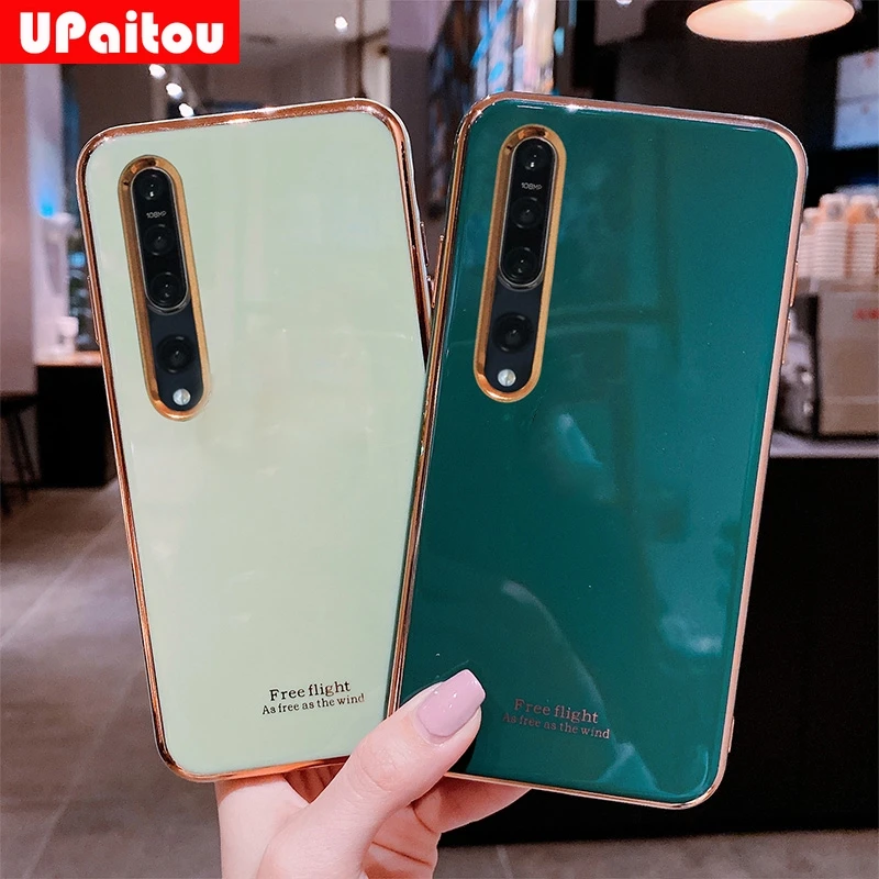 Upaitou Case for Xiaomi Mi 10 9 8 CC9 9T Pro Lite SE CC9E Pocophone X2Luxury 6D Plating Anti-fall Protective Soft TPU Phone |