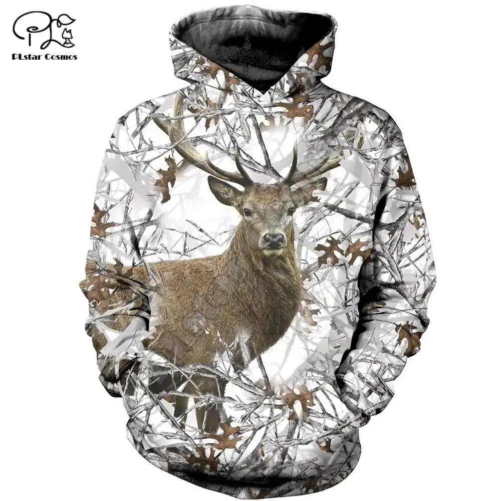 

2020Newest Camo Deer Hunting Animal Hunter Tracksuit NewFashion Streetwear Unisex 3DPrint Zipper/Hoodies/Sweatshirts/Jacket S-18