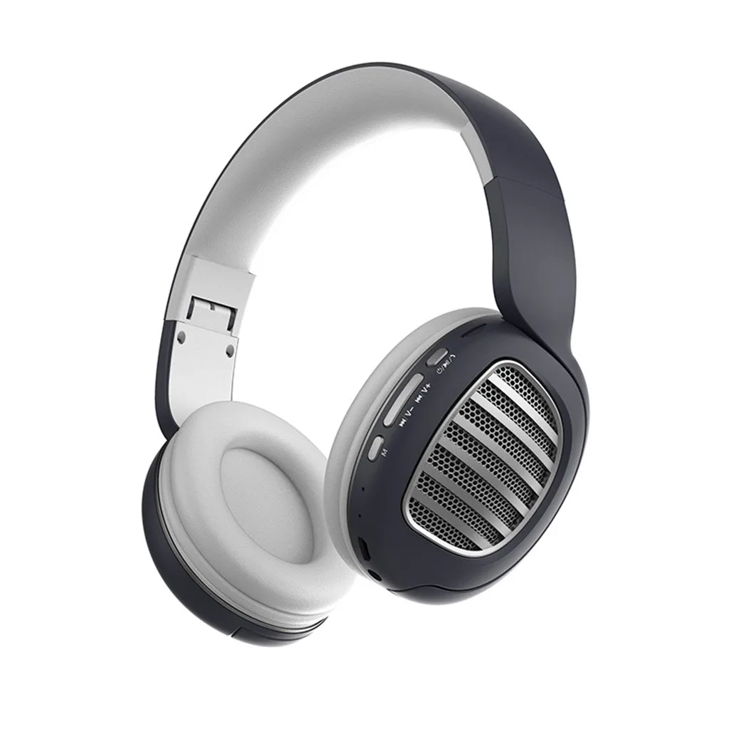 Складные Bluetooth гарнитуры наушники с микрофоном Поддержка Tf карты MP3 Fm радио беспроводная музыка Bluetooth наушники