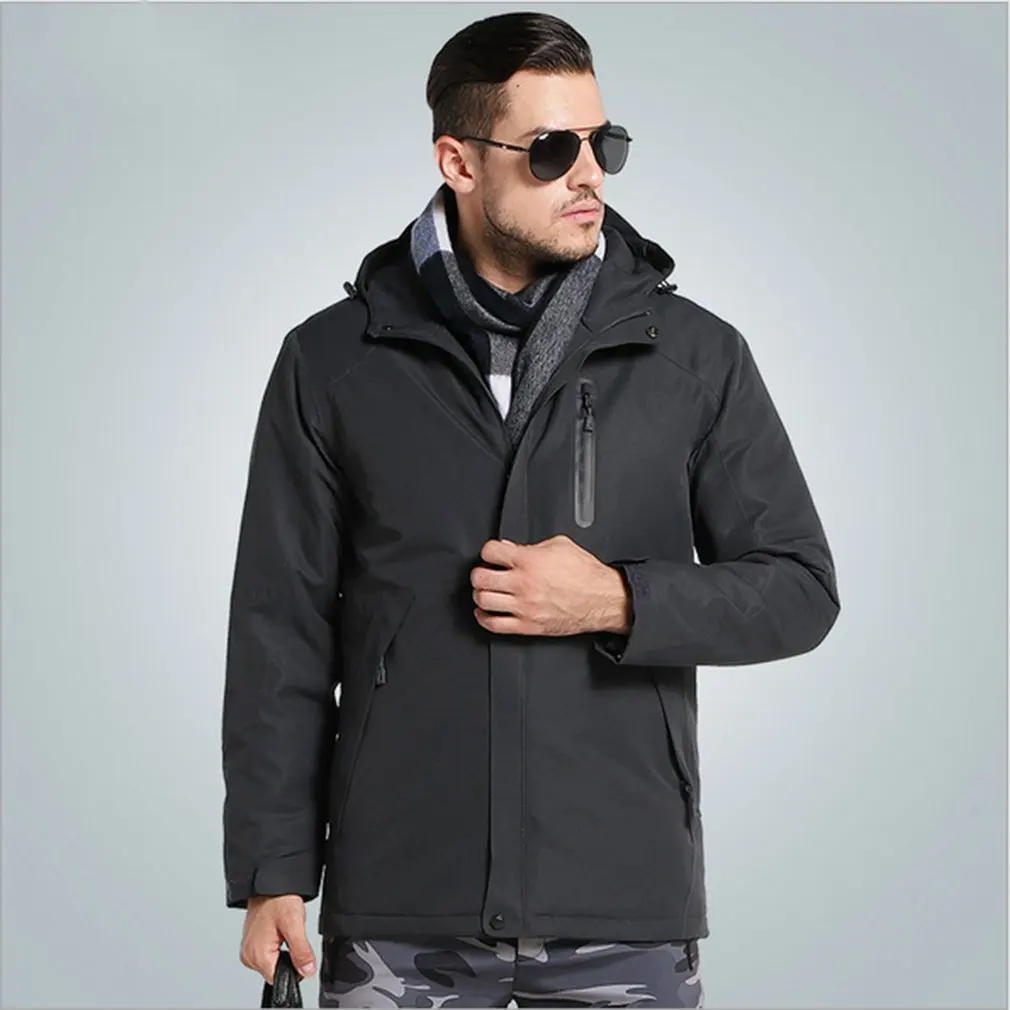 

USB Heater Hunting Heated Jacket Heating Winter Clothes Women Men Thermal Outdoor Long Sleeve Coats Hiking Climbing