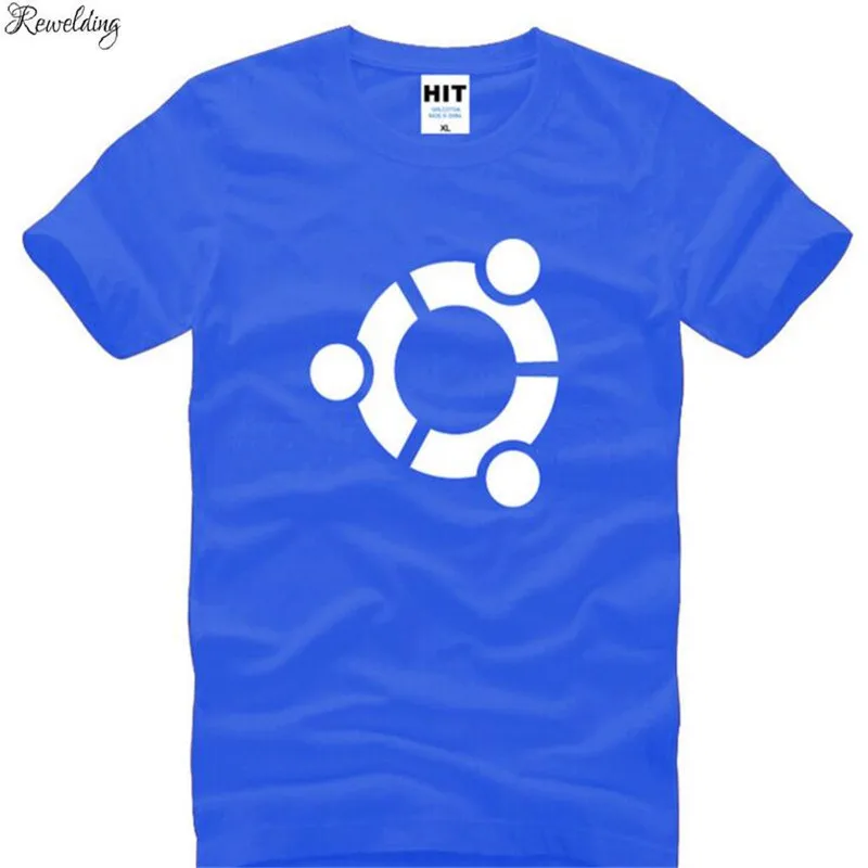 The Big Bang Theory Sheldon Ubuntu Printed T Shirts Men Summer Style Short Sleeve O-Neck Cotton Men's T-Shirt Male Tee | Мужская