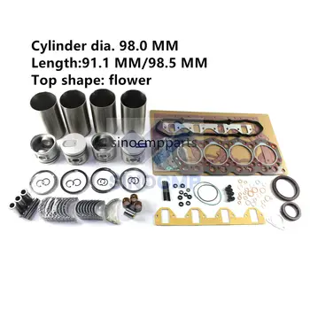 Billige S4E S4ET S4E2 S4E2T Motor Rebuild Kit Für Mitsubishi Gabelstapler Bagger Kompaktlader 34417-04100 34417-11011
