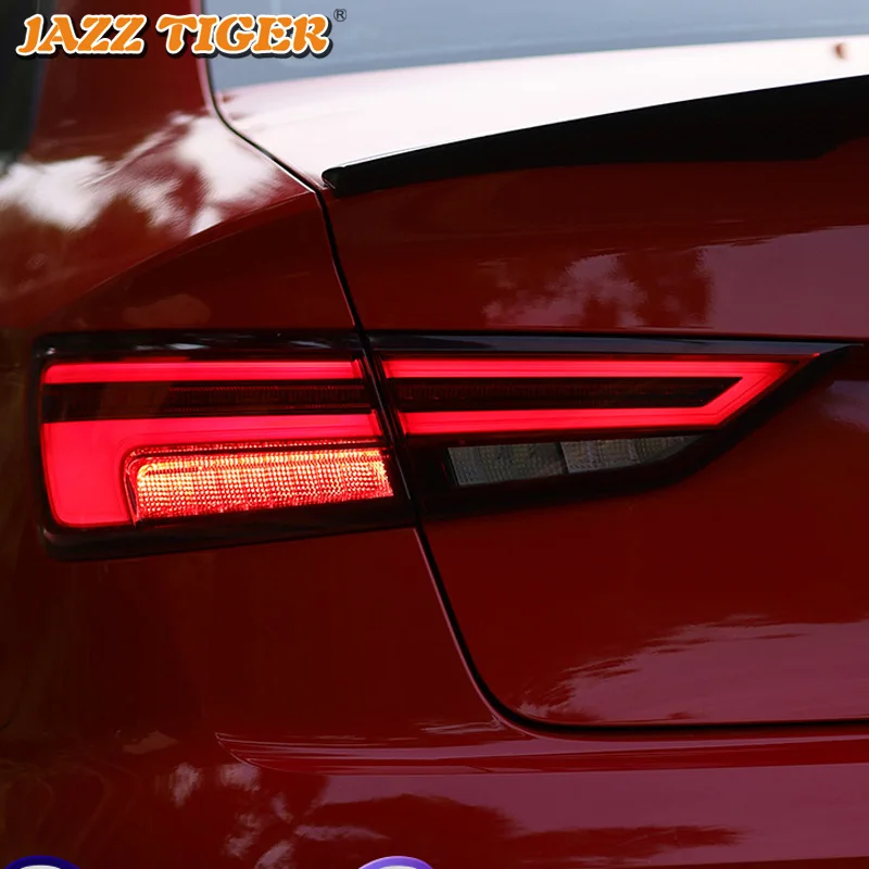 Car LED Tail Light Taillight For Audi A3 Limousine 2013- Rear Fog Lamp+ Brake Lamp+ Reverse+ Dynamic Turn Signal