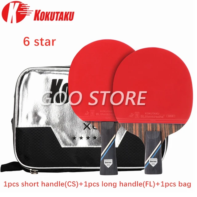 KOKUTAKU Racket 4/5/6 Star Carbon Table Tennis Racket ITTF Professional KOKUTAKU Ping Pong Bat Paddle 1 CS 1 FL 6STAR