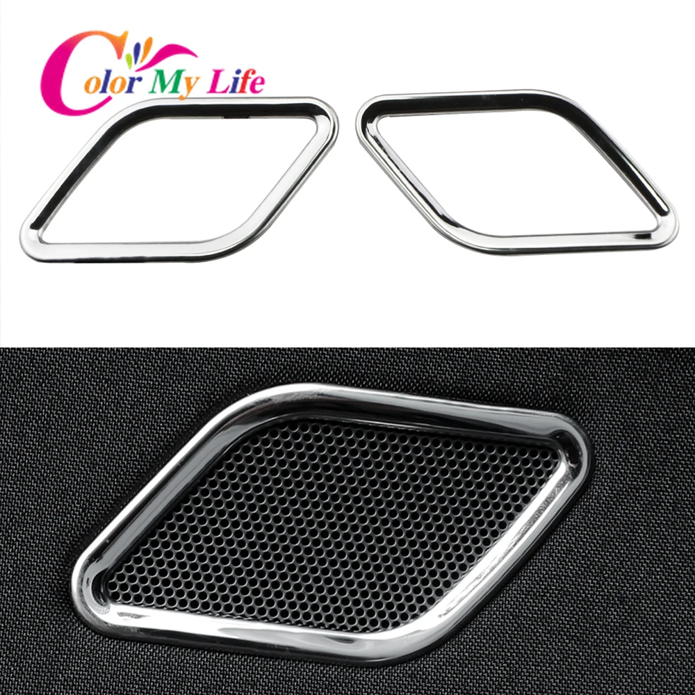 

Color My Life 2Pcs/Set Car Rear Door Audio Panel Circle Trim for Volkswagen VW Golf 7 7.5 MK7 MK7.5 2013 - 2020 Accessories
