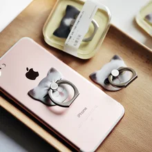 Vente chaude nouveaux produits Maoxin aussi Meow combiné anneau support corée du sud mignon créatif paresseux attaché anneau cadeau bureau chat(China)