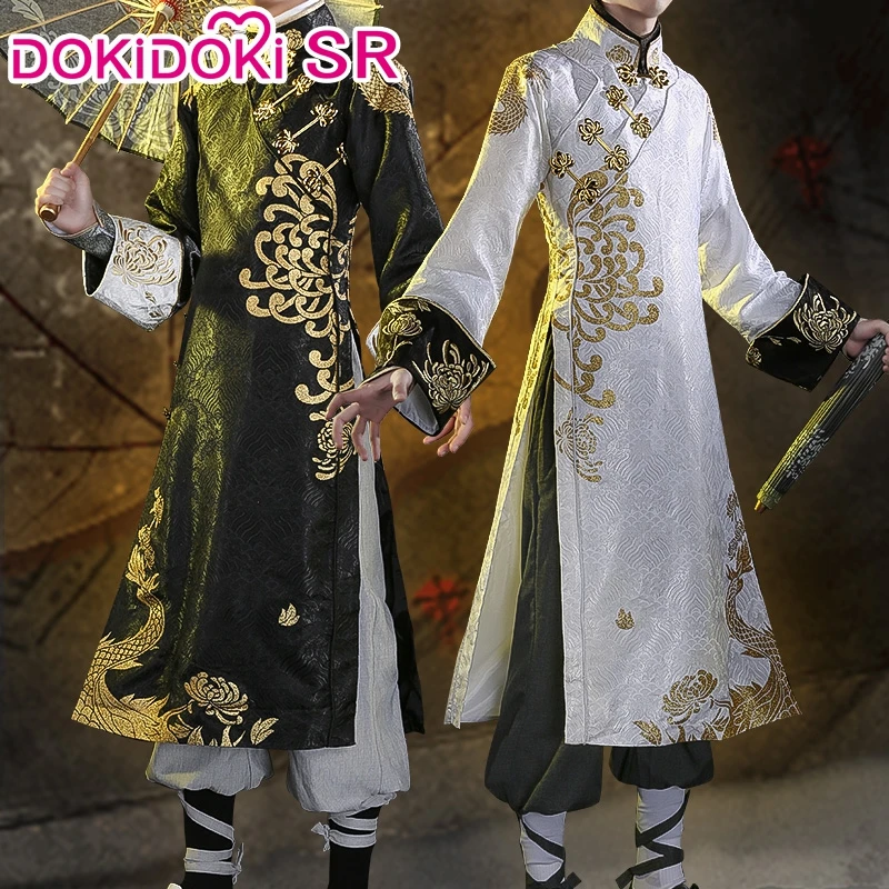 Dokidoki SR косплей костюм персонажа игры V Wu Chang белые костюмы на Хэллоуин Рождество