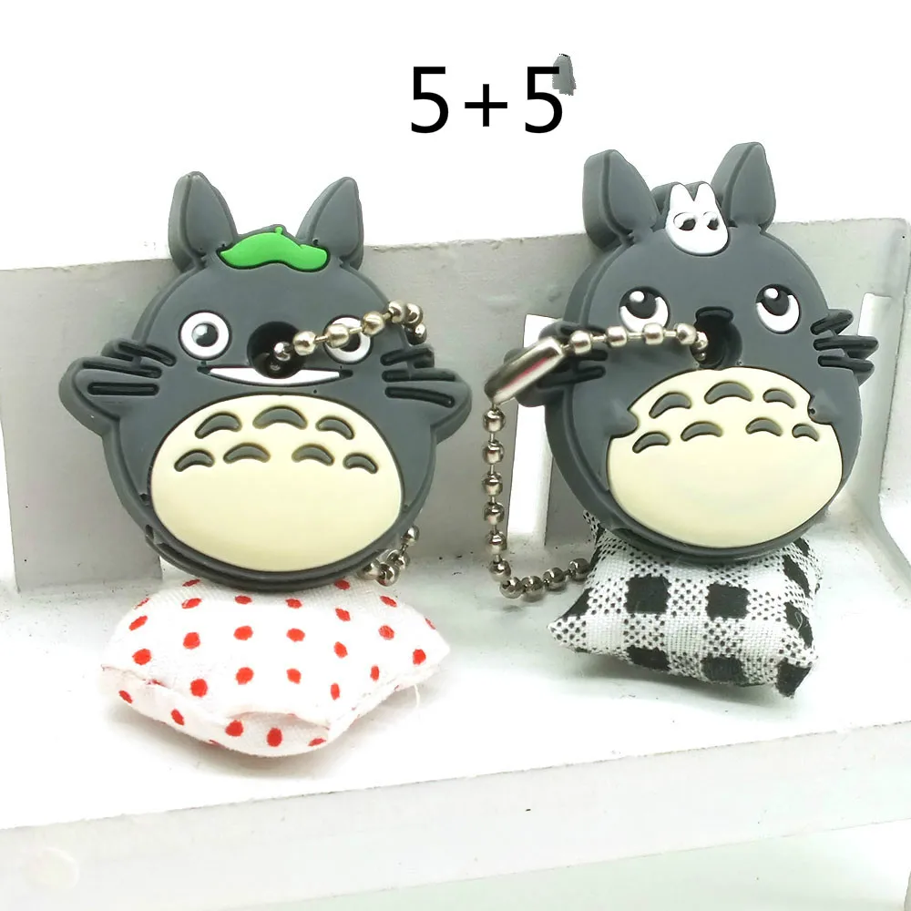 10 PCS/lot Protective Key Case Cover for Key Control Dust Cover Holder Cartoon Silicone Organizer cat Home Accessories Supplies - Цвет: e