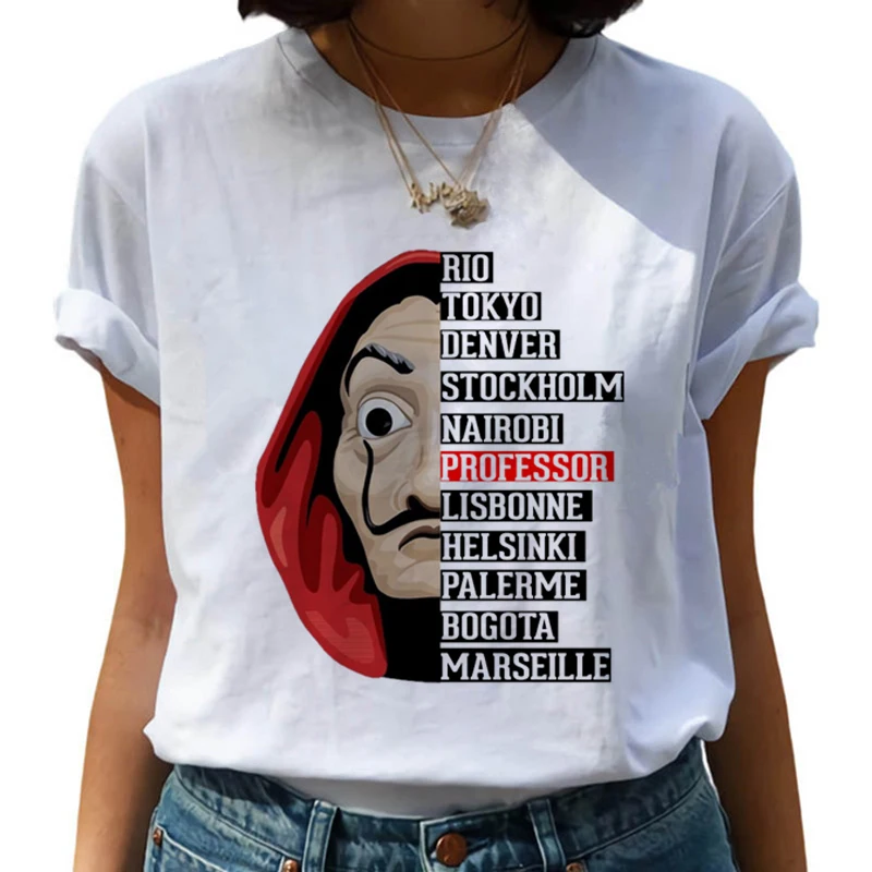 Women's Quality Money Heist Theme Tee-2