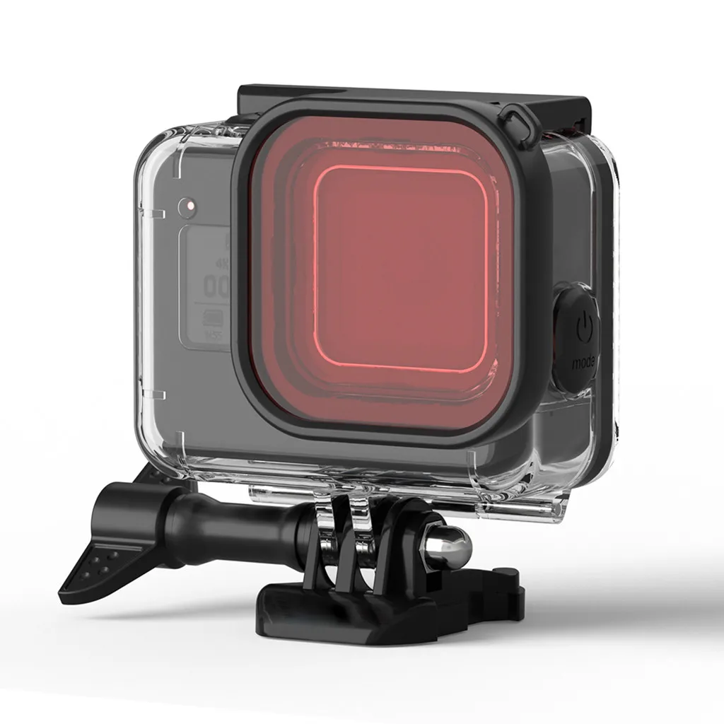 4 в 1 водонепроницаемый чехол для Go-pro 8 аксессуары корпус чехол для дайвинга защитный корпус оболочка 60 метров защитный чехол