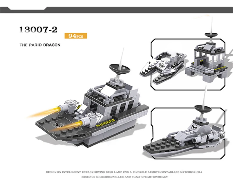 747 PCS Military Warship Aircraft Army Figures Building Blocks Construction Bricks Compatible LegoINGlys Children Toys (13)