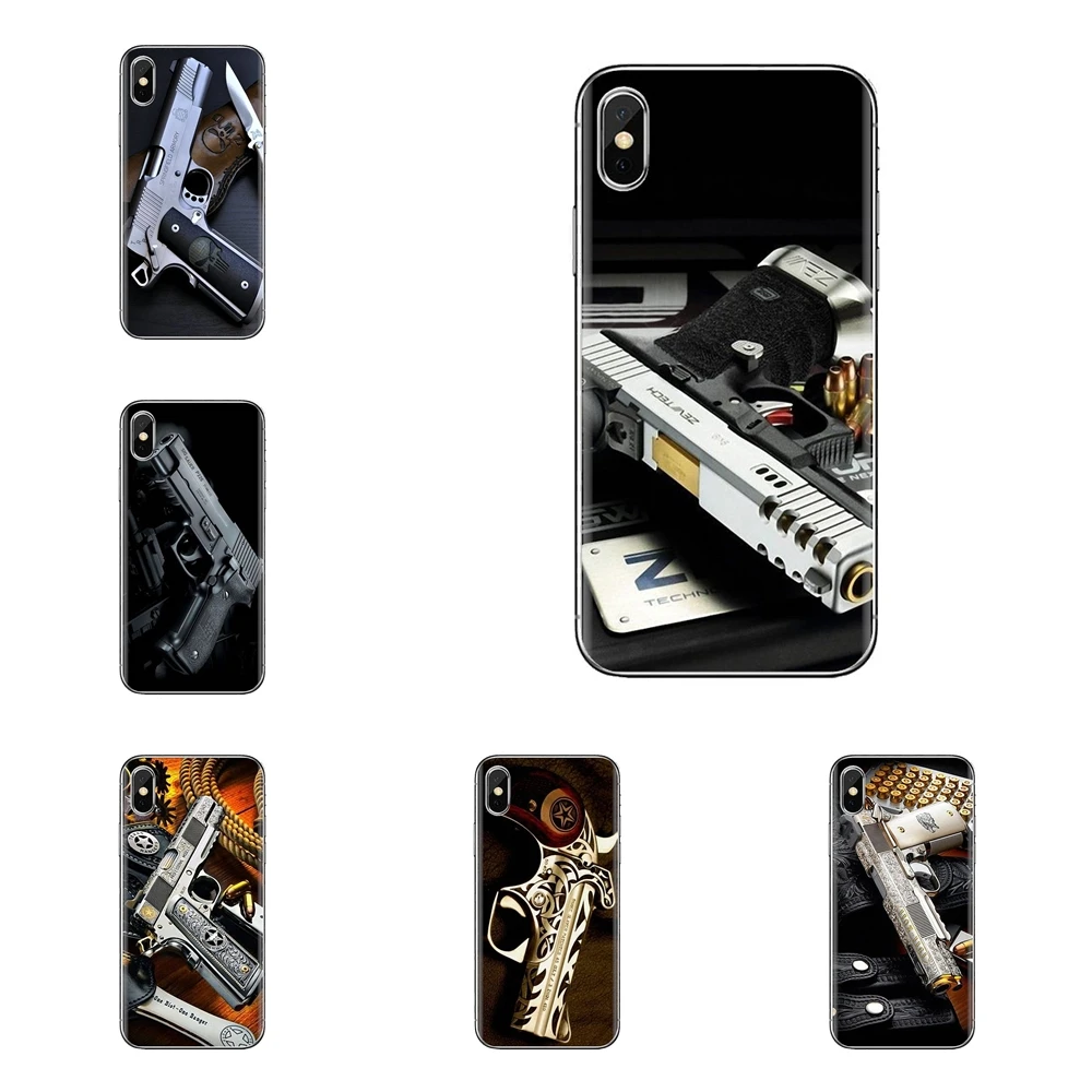 For Samsung Galaxy J1 J2 J3 J4 J5 J6 J7 J8 Plus 2018 Prime 2015 2016 2017 Soft Transparent Cases Army Sniper Rifle pistol bullet |