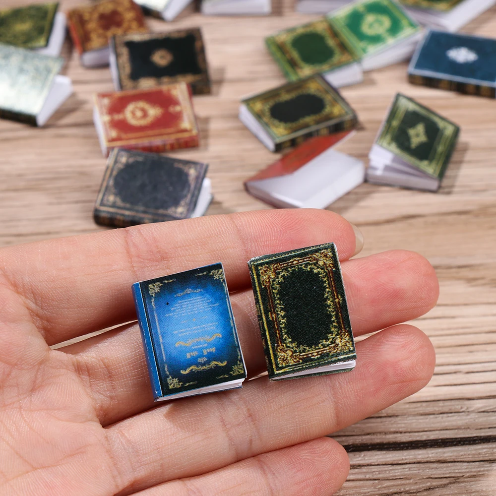 3PCS Miniature Book Model Dollhouse Scene Supplies Photo Props DIY Doll Accessories
