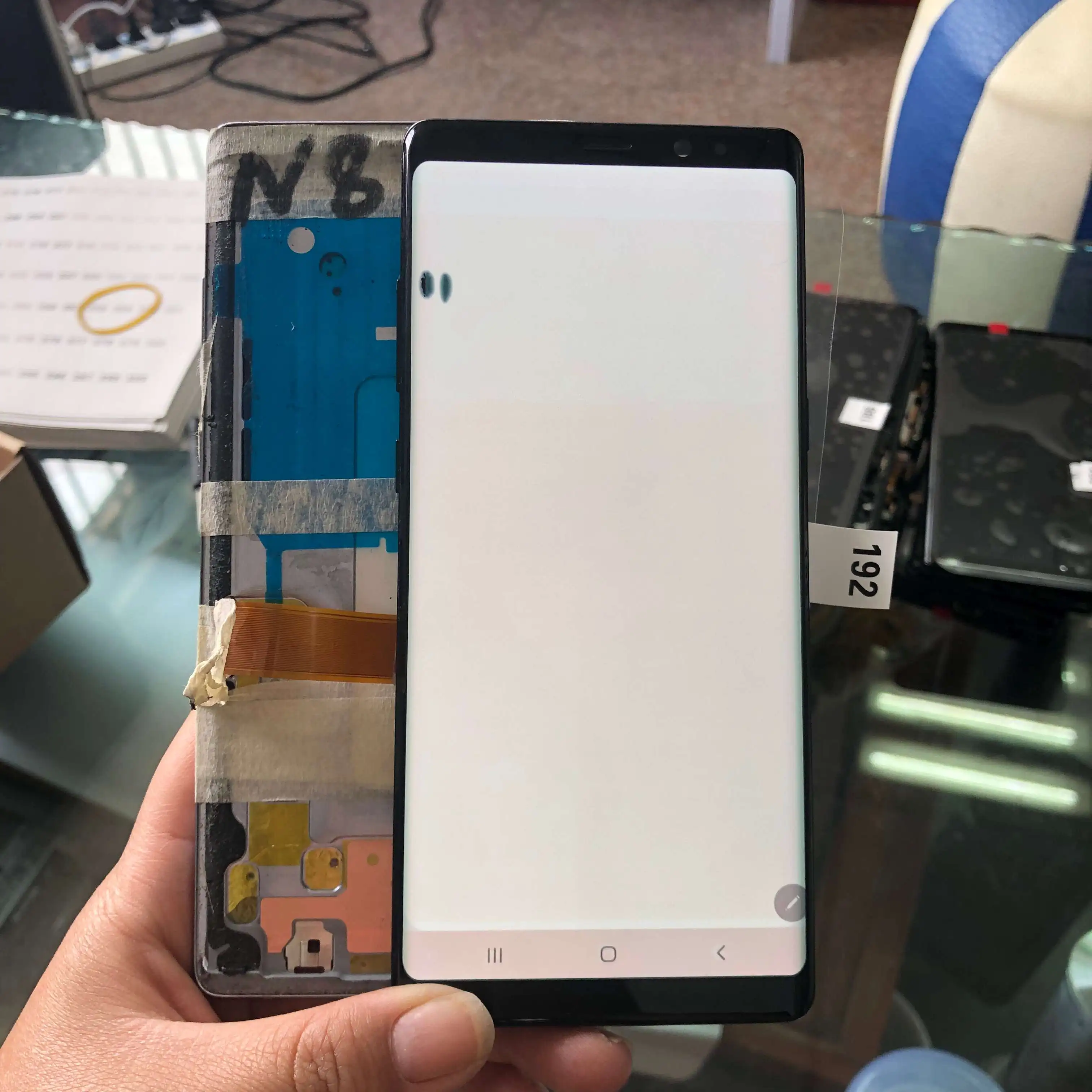 

LCD For Samsung Galaxy NOTE 8 N950 N950F LCD Display and Touch Screen Digitizer with black dot Original Amoled lcd Assembly Part