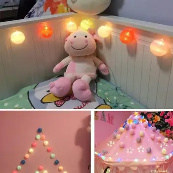 

Fairy String Cotton Ball Outdoor Super Bright Fairy Light Fairy String Light 20LED USB Landscape Lamp Yard Xmas Decor Festival