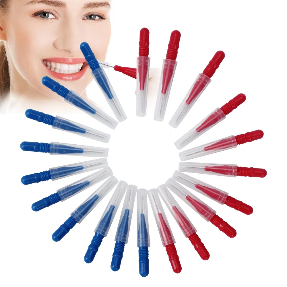 20 Pcs Soft Interdental Brush Dental Flosser Gum Massager Dental Care