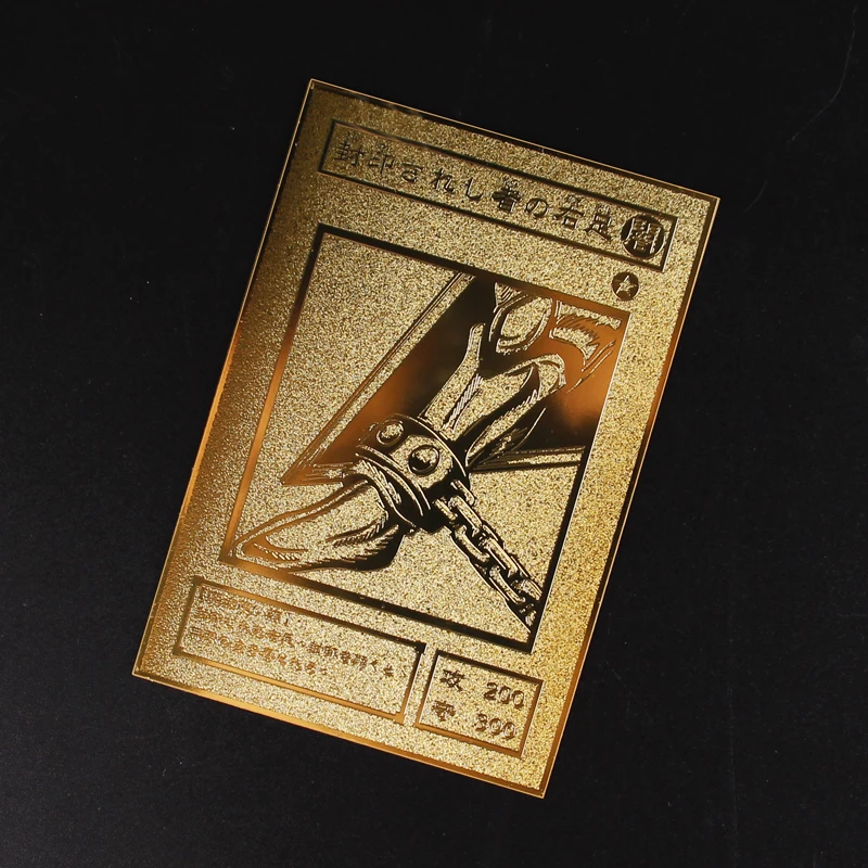 Новинка YU GI OH золотая металлическая карточка японский Золотой Forbidden One Exodia Eye белый дракон VOL Edition Коллекционная карта детская игрушка подарок