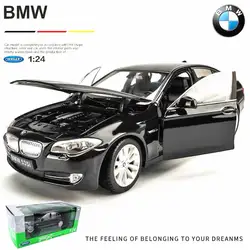 WELLY 1:24 BMW 535i черный автомобиль сплав модель автомобиля моделирование автомобиля украшение коллекция Подарочная игрушка Литье под