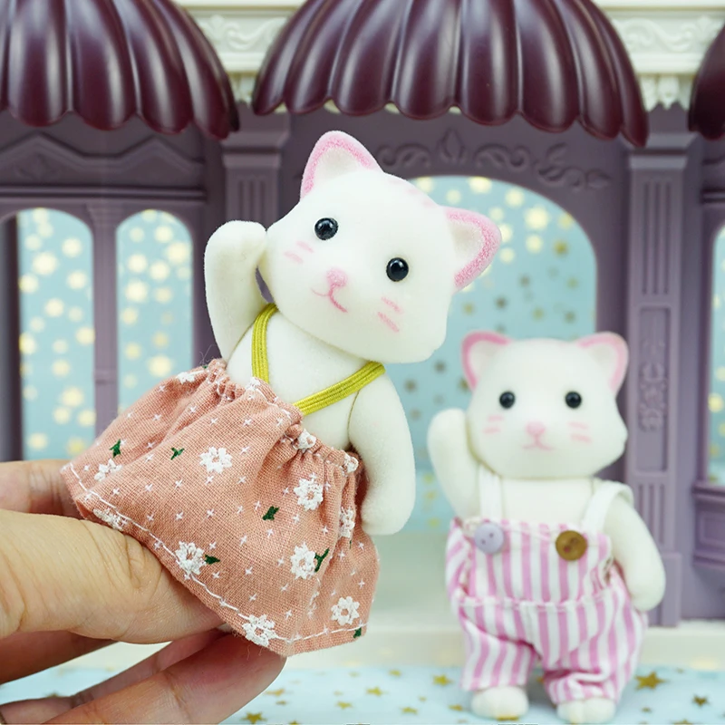 1:12 Forest Hut Play House Villa ABS1/12 Simulation Forest Animal Squirrel Cat Child Birthday Gift 5