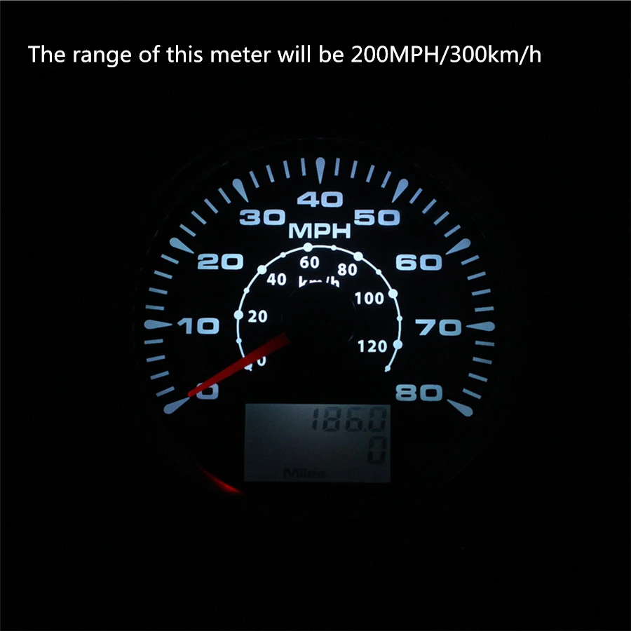 85 мм мотоцикл автомобиль 0-200MPH 300 км/ч ЖК GPS Спидометр Одометр датчик